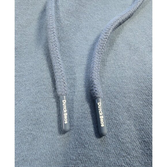 NWOT Dutch Bros Hoodie Unisex Large Blue Sweatshirt Coffee Back Graphic Logo - Picture 6 of 15